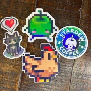 Stardew‎ Valley Sticker Pack, Junimo, Stardew Coffee, Stardew Chickens